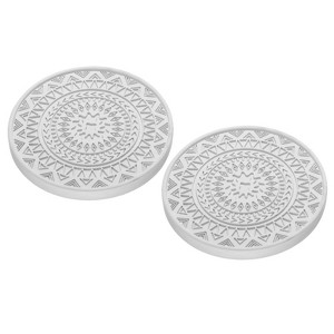 Unique Bargains Diatomite Water Absorbent Quick Drying Non-slip Coaster 4 Inch - 1 of 4