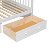 Kumasinova Bunk Bed with 2 Drawers,Convertible Bed Frame with Ladder and Guardrail,Kids Wood Bed Frame with Strong Wooden Slats - 4 of 4