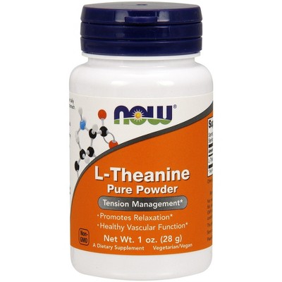 L-Theanine Pure Powder by Now Foods  -  1 oz Powder