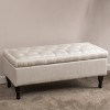 Modern Upholstered Storage Ottoman Bench with Tufted Top and Hidden Compartment for Bedroom or Entryway -3irtyhousy - 2 of 4
