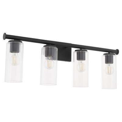 Quorum Lighting Mercier 4 - Light Vanity in  Matte Black