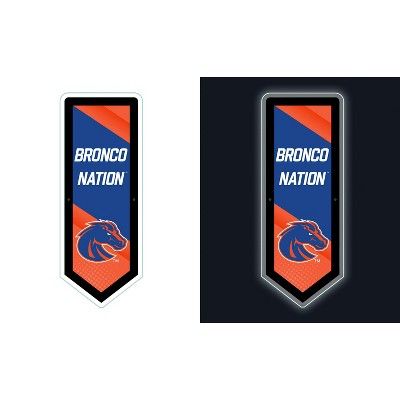 Evergreen Ultra-Thin Glazelight LED Wall Decor, Pennant, Boise State University- 9 x 23 Inches Made In USA