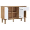 vidaXL Sideboard OTTA Brown and White 44.9 in.x16.9 in.x28.9 in. Solid Wood Pine - 4 of 4