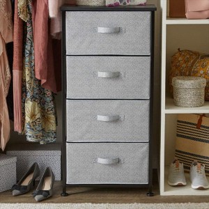 Apex Vanguards 4-Tier Drawer Black Storage Closet Storage - 1 of 3