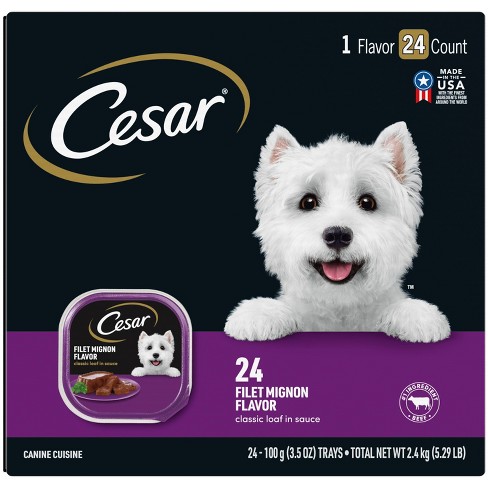 how much cesar should i feed my dog