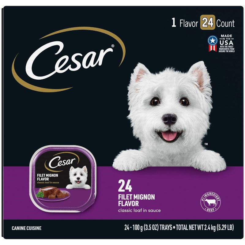 Cesar Classic Loaf In Sauce Wet Dog Food - 3.5oz/24ct, 1 of 11