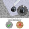 Yescom PVC Floor Mats Studded Back for Low Pile Rolling Chair Rectangle 48"x36" 4 Pack - 2 of 4