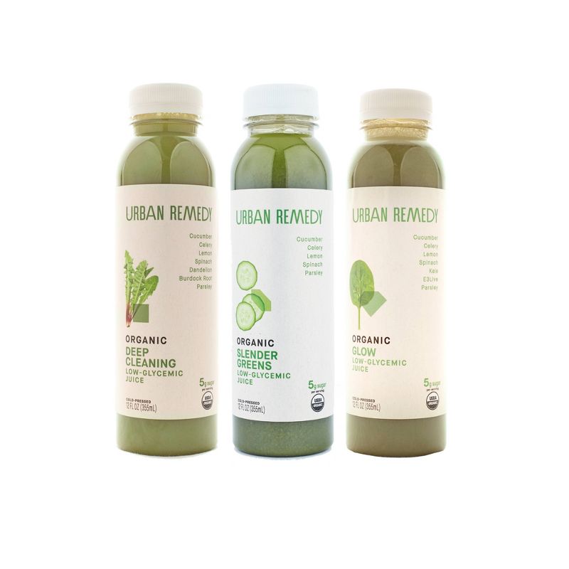 Urban Remedy Organic Low Glycemic Green Variety Cold Pressed Juice - 24ct/12 fl oz, 1 of 4