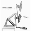 Mount-It! Stand Up Workstation with Dual Monitor Mount | Standing Desk Converter with Height Adjustable Keyboard & Counterbalance Monitor Arm - 3 of 4