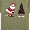 Men's - Instant Message - Santa Golfer Short Sleeve Graphic T-Shirt - 2 of 4