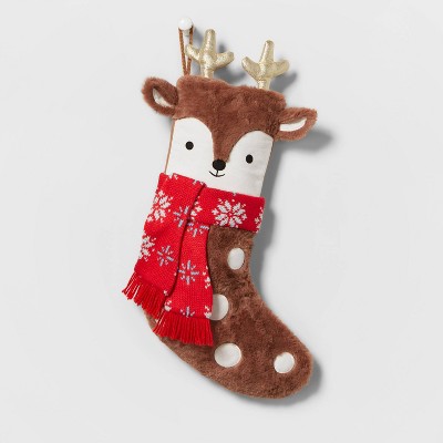 Deer Character Christmas Stocking - Wondershop™