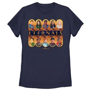 Women's Marvel Eternals Golden Portraits T-Shirt - 1 of 4