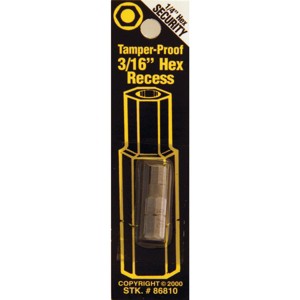 Best Way Tools  3/16 In. Hex Security 1 In. 1/4 In. Hex Screwdriver Bit B86810 - 1 of 1