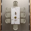KWPZQEB 71" Luxury Marble Dining Table with Glossy Pandora Sintered Stone Tabletop, Elegant Kitchen Table w/ Stainless Steel Base for 6-8 (Table Only) - 3 of 4