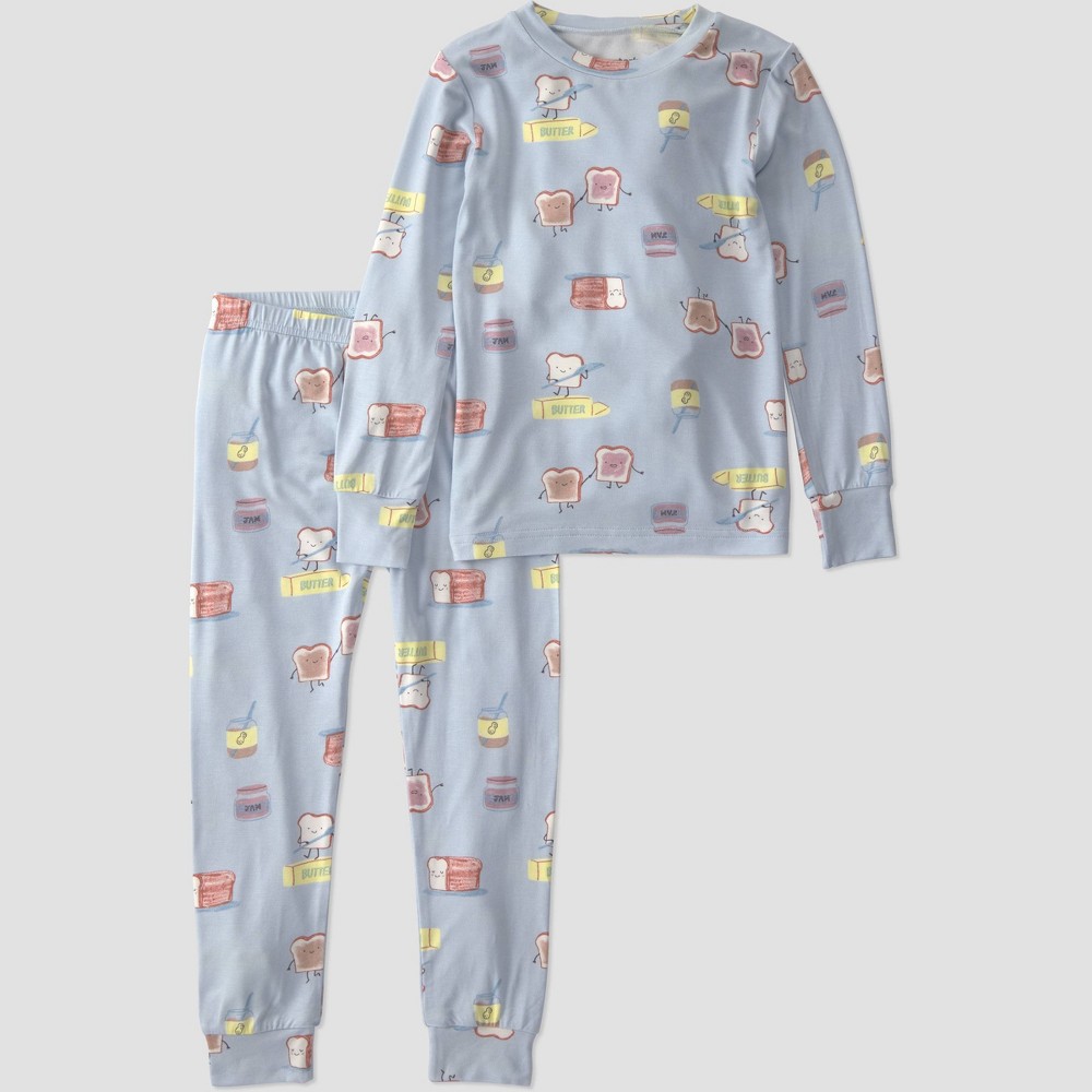 Carter's Just One You® Toddler Girls' 2pc ComfySoft PB & J Pajama Set - Light Blue 3T