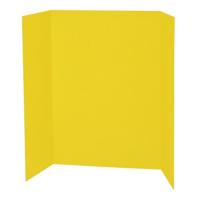Pacon Presentation Board, Yellow, Single Wall, 48" x 36", 1 Board