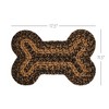 Black & Tan Indoor/Outdoor Small Bone Rug 11.5x17.5 - 3 of 4