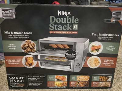 Ninja Double Stack Xl Countertop Oven And Air Fryer With Smartfinish Dualzone Technology Dct601 Stainless Steel Convection Bake Air Fry Target