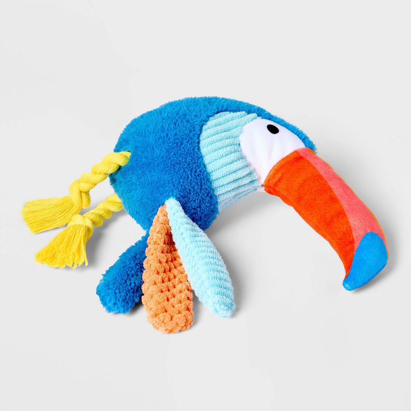 9&#34; Toucan Plush with Rope Dog Toy - Sun Squad&#8482;, 2 of 6