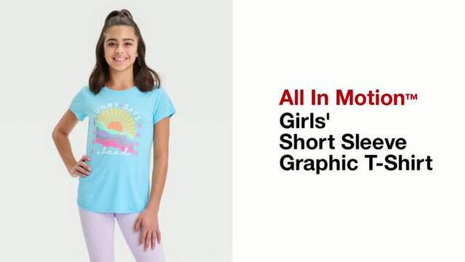Girls' Short Sleeve Graphic T-Shirt - All In Motion™, 2 of 5, play video