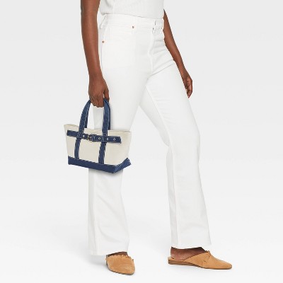 Сумки Universal Thread Canvas Mini Belted Tote Bag - Universal Thread™ Blue — фото 2