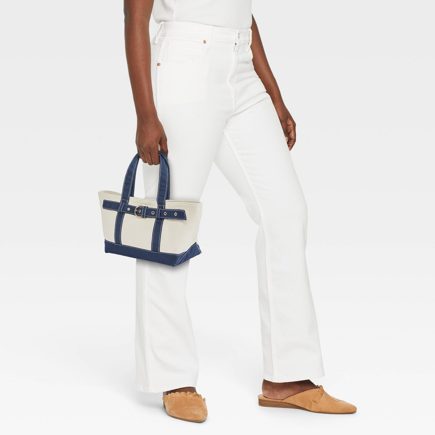 Сумка Universal Thread Canvas Mini Belted, цвет: Синий — фото 2