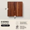 John Boos Cutting Board for Kitchen, 1.5 Inches Thick Edge Grain Square Boos Chopping Block with Wooden Bun Feet - 2 of 4