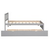 Contemporary Wooden Single-Size Platform Bed with 2 Drawers in Whitewashed Color - 2 of 4