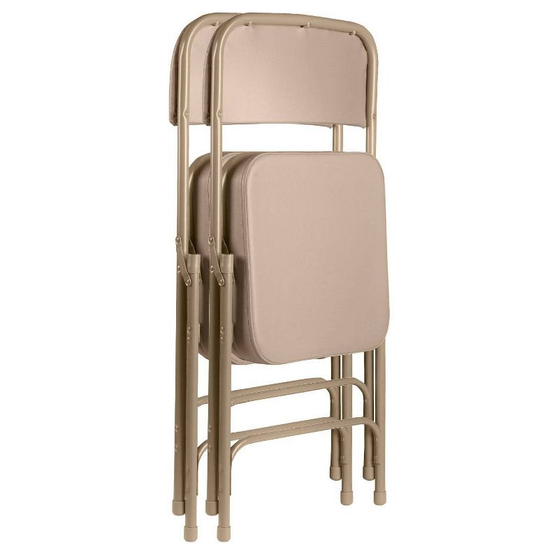 Set of 2 Premium Vinyl Padded Folding Chairs - Hampden Furnishings, 2 of 10