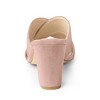 Allegra K Women's Opened Toe Crisscross Strap Block Heel Slide Sandals - 3 of 4