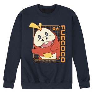 Men's - Pokémon - Fuecoco Stats Graphic Fleece Sweatshirt - 1 of 4