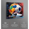 Notoriart Colorful Soccer Sneaker Splash II Soccer Wall Art Unframed - 3 of 4