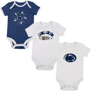 NCAA Penn State Nittany Lions Infant Boys' 3pk Bodysuit - 1 of 4
