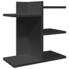 Aghana Digitals Black Multilayer Wood Desktop Organizer - 42x21.5x42cm, Spacious Storage for - 2 of 4