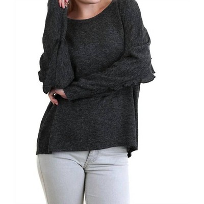 Women's Ruffle Detail Long Sleeve Top - umgee