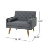 Mid-Century Modern Design Button tufted for living room-Christopher Knight Home - 3 of 4