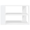vidaXL Coffee Table White Engineered Wood Small Coffee Table Square - White - 3 of 4