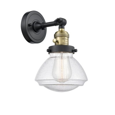 Olean - 1 Light Wall Sconce In Industrial Style-7.75 Inches Tall and 6.75 Inches Wide