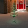 Northlight 4' Prelit Artificial Christmas Tree White Lighted Cascade Twig Outdoor Decoration - Green Lights - 3 of 4