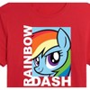 Women's - My Little Pony - Character Block Rainbow Dash Cropped Graphic T-Shirt - 2 of 4