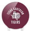 Texas Southern University Tigers Logo Acrylic Cake Topper Party Decoration for Wedding Anniversary Birthday Graduation - 3 of 4