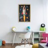 Stupell Industries Blast Off Rocketship Floating Frame Canvas Art - 3 of 4