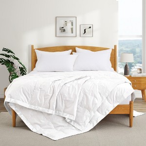 Peace Nest Ultra-Lightweight Cotton Down Blanket with Satin Trim - 1 of 4