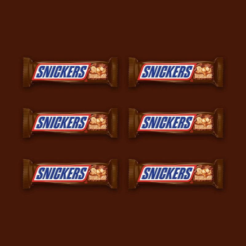 Snickers Full Size Chocolate Candy Bars - 1.86oz/6ct, 4 of 10