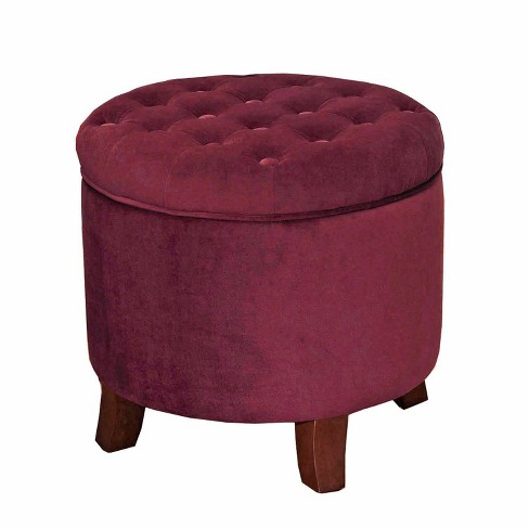 Burgundy deals storage bench