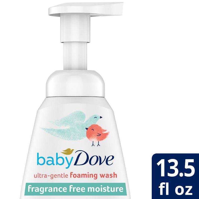 Baby Dove Fragrance-Free Foaming Bath Wash - 13.5 fl oz, 1 of 6