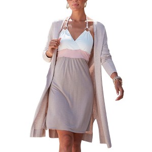 Women's Open Front Long Cardigan - LASCANA - 1 of 4