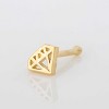 Jewelry Avalanche Diamond icon Top 20G 14K Yellow Gold Nose Bone Nose Ring Stud - 2 of 4