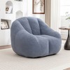 OUTSUPPLY Bean Bag Chair, Bean Bag Sofa with Soft Stuffed Filling, Fluffy and Lazy Sofa for Dorm, Apartment, Living Room - 4 of 4