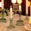 MOEPISY 6 Pcs Green Combination Candle Holders Set, Crystal Candle Holders - 4 of 4